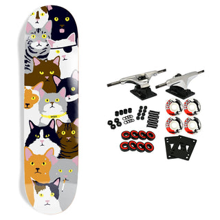 Enjoi Skateboard Complete Cat Collage 8.0" x 31.63"