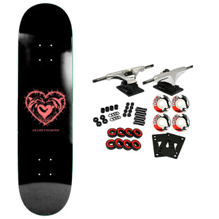 Jacuzzi Skateboard Complete Dolphin Logo Black 8.25" x 32"