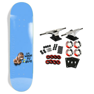 Jacuzzi Skateboard Complete Work Horse Light Blue 8.375" x 31.6"