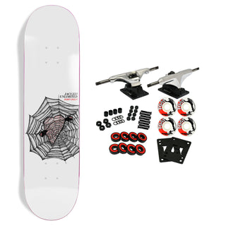 Jacuzzi Skateboard Complete John Dilo Evil  White 7.75" x 31.13"