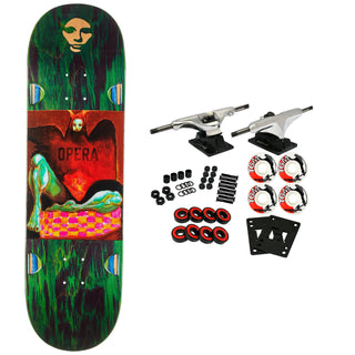Opera Skateboard Complete Archangel Green Bleed 9.0" x 32.1"