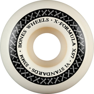 Bones Skateboard Wheels 53mm 97A X-Formula V1 Standards