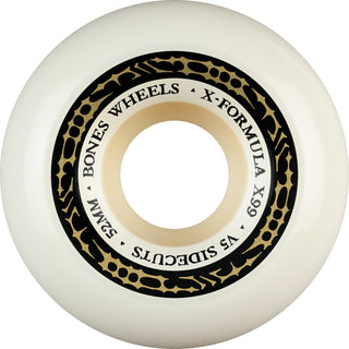 Bones Skateboard Wheels 52mm 99A X-Formula V5 Sidecuts