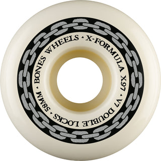 Bones Skateboard Wheels 58mm 97A X-Formula V7 Double Locks