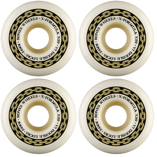 Bones Skateboard Wheels 54mm 99A X-Formula V7 Double Locks