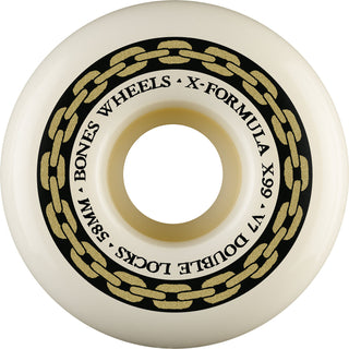 Bones Skateboard Wheels 58mm 99A X-Formula V7 Double Locks