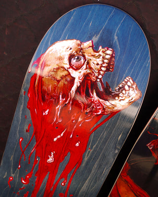 Creature Skateboard Deck Cannibal Corpse Skull and Blood 8.53" x 32.19"
