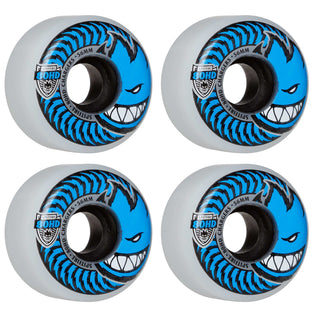 Spitfire Skateboard Wheels 80HD Conical Full 56mm Clear with Bronson Pro G3 Bearings