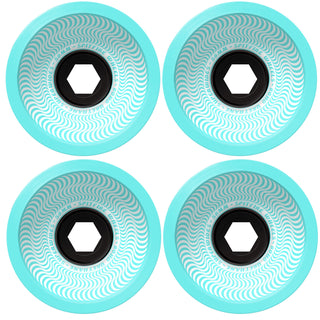 Spitfire Skateboard Wheels 80HD Superwides 58mm Seafoam with Bronson Pro G3 Bearings