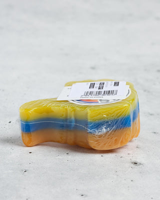 Bro Style Skateboard Wax Thumbs Up Yellow/Blue/Orange