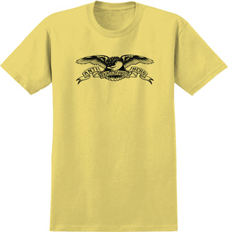 Anti Hero Skateboards Shirt Basic Eagle Cornsilk/Black
