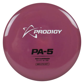 Prodigy Disc Golf 400 Ultra Soft PA-5 Putter 3/4/-2/0.5 Plum/White/Black 175 grams