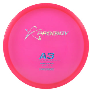 Prodigy Disc Golf 400 Ultra Soft A3 Putt and Approach 4/3/0/3 Pink/Holo Shimmer/Blue Circle 174 grams