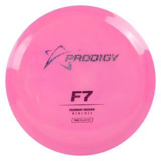 Prodigy Disc Golf 750 F7 Fairway Driver 8/6/-3/1 Pink/Lavender Scratch/Purple Lines 175 grams