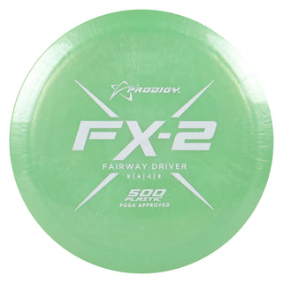 Prodigy Disc Golf 500 FX-2 Fairway Driver 9/4/-1/3 Lime/White 166 grams