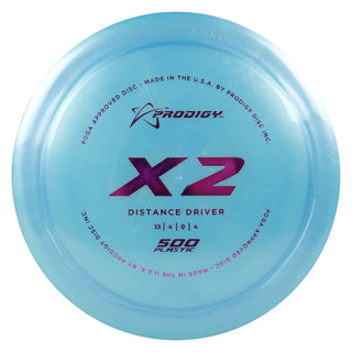 Prodigy Disc Golf 500 X2 Distance Driver 13/4/0/4 Blue/Purple 164 grams