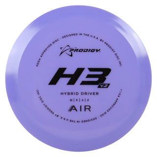 Prodigy Disc Golf Air H3 V2 Hybrid Driver 10/5/-1/1 Purple/Black 166 grams