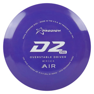 Prodigy Disc Golf Air D2 Pro Distance Driver 12/5/-1/3 Royal Purple/White 162