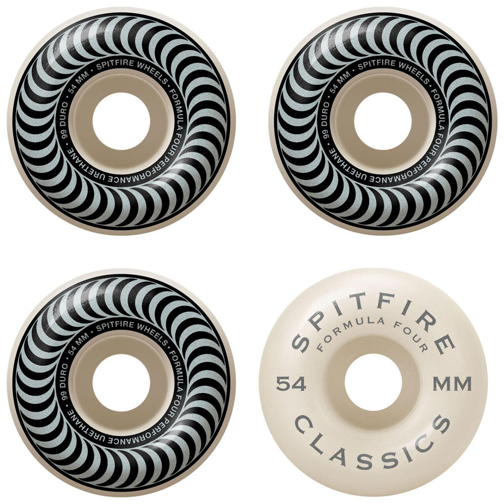 Spitfire Skateboard Wheels 54mm 99A Formula 4 Classics with