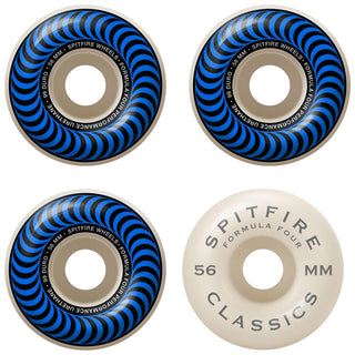 Spitfire Wheels F4 Classics 99A Blue/White 56mm