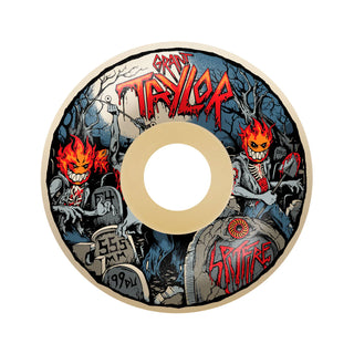 Spitfire Skateboard Wheels 57.5mm F4 99A Grant Taylor Undead Radial White