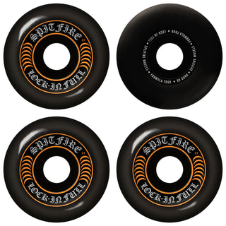 Spitfire Skateboard Wheels 57mm F4 99A Lock-In Full Black