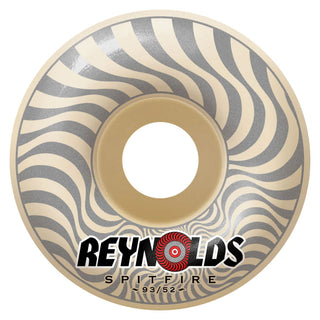 Spitfire Skateboard Wheels 52mm F4 Soft Sliders 93A Reynolds Classic Natural