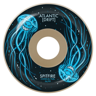 Spitfire Skateboard Wheels F4 99A Conical Full Atlantic Drift Natural 56mm
