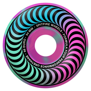 Spitfire Skateboard Wheels F4 99A Classics Pink/Teal 54mm