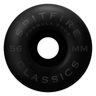 Spitfire Skateboard Wheels F4 99A Classics Black 56mm