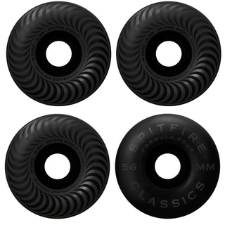 Spitfire Skateboard Wheels F4 99A Classics Black 56mm
