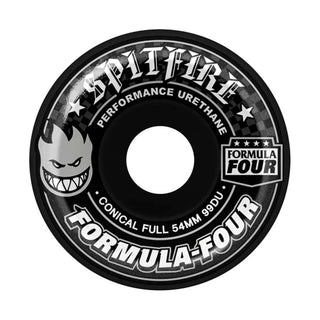Spitfire Skateboard Wheels 54mm F4 99A Conical Full Black