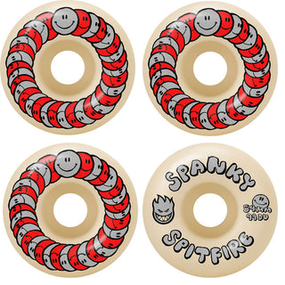 Spitfire Skateboard Wheels 54mm F4 99A Classic Spanky Happy Natural