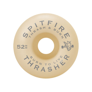 Spitfire Skateboard Wheels 52mm F4 99A Thrasher Flame Classic Natural