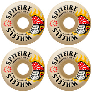 Spitfire Skateboard Wheels 53mm F4 Shroom Bighead Classic Full 99A Natural