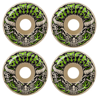 Spitfire Skateboard Wheels 56mm F4 99A Demon Redux Conical Full Natural