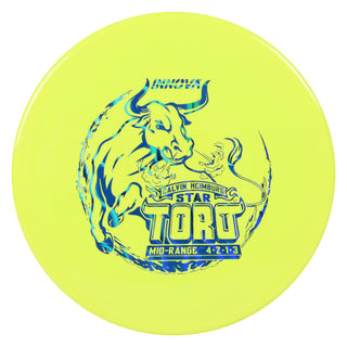 Innova Disc Golf Star Toro Midrange Disc 4/2/1/3 Yellow/Blue Waves 166 grams