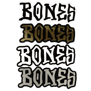 Bones Wheels Skateboard Stickers Logo 4-Pack