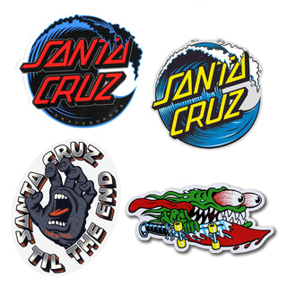 Santa Cruz Skateboard Stickers Graphics 4-Pack #2