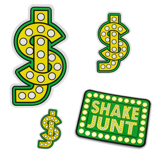 Shake Junt Skateboard Stickers Logo 4-Pack