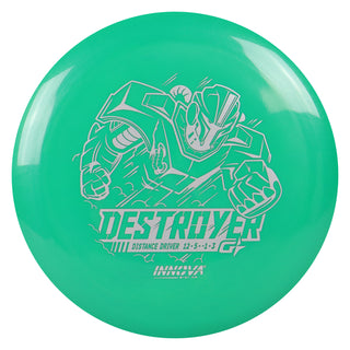 Innova Disc Golf Gstar Destroyer Distance Driver 12/5/-1/3 Green/Silver 173 grams