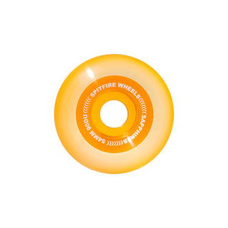 Spitfire Skateboard Wheels 54mm Orange Radial 90A Sapphires with Bronson Pro G3 Bearings