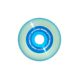 Spitfire Skateboard Wheels 56mm Blue Radial 90A Sapphires with Bronson Pro G3 Bearings