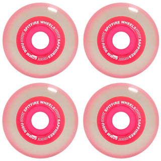 Spitfire Skateboard Wheels 60mm 90A Sapphire Conical Full Neon Pink