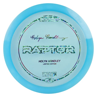 Discraft Disc Golf Holyn Handley Z Lite Raptor 9/4/0/3 Blue/Shamrock/Rainbow 155-159g