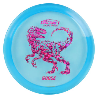 Discraft Disc Golf Aaron Gossage CryZtal Raptor 9/4/0/3 Blue/Magenta Shatter 173-174g