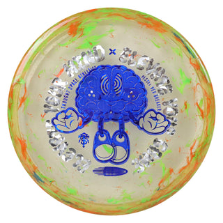 Thought Space Disc Golf VexBreaker Vessel Putter 4/3/0/3 Orange/Navy Shatter 175 grams