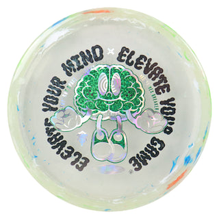 Thought Space Disc Golf VexBreaker Vessel Putter 4/3/0/3 Clear/Green Matrix 176 grams