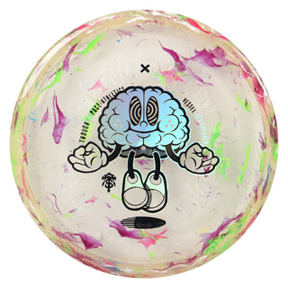 Thought Space Disc Golf VexBreaker Vessel Putter 4/3/0/3 Clear Red/Gold Holo 176 grams