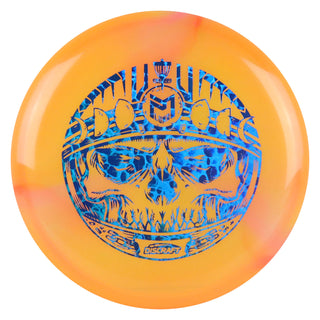 Discraft Disc Golf Paul McBeth Z Swirl Luna 3/3/0/3 Mango/Blue Scales 170-172g